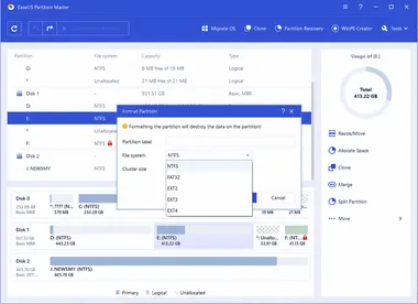 EaseUS Partition Master Professional 2 Devices, Lifetime - EaseUS Key preview 4