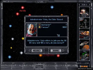 Master of Orion 1+2 .COM preview 2