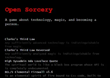 Open Sorcery preview 4
