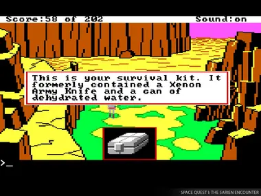 Space Quest 1+2+3 .COM preview 5