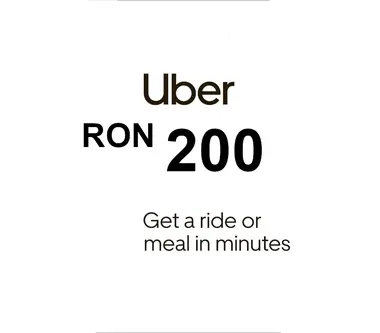 Uber Gift Card 200 RON - Uber Key - ROMANIA - Uber (Romania) Key