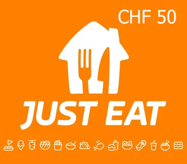 Just Eat Gift Card 50 CHF - Just Eat Key - SWITZERLAND - Digital Card (Switzerland) Key
