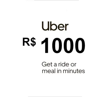 Uber Gift Card 1000 BRL - Uber (Brazil) Key