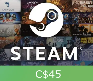 Steam Gift Card 45 CAD - Steam (Canada) Key