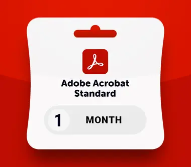 Adobe Acrobat Standard DC (1 Device, 1 Month) - Adobe Key - PC (Global) Key