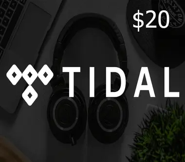 TIDAL Gift Card 20 USD - Tidal Key - Digital Card (United States) Key