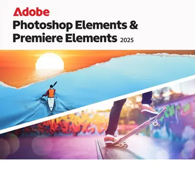 Adobe Photoshop Elements 2025 & Premiere Elements 2025 (PC, Mac) (1 User, 3 Years) - Adobe Key
