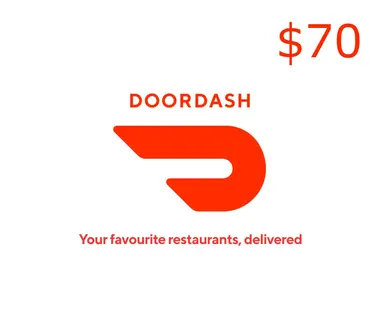 DoorDash Gift Card 70 USD - Door Dash Key - Digital Card (United States) Key