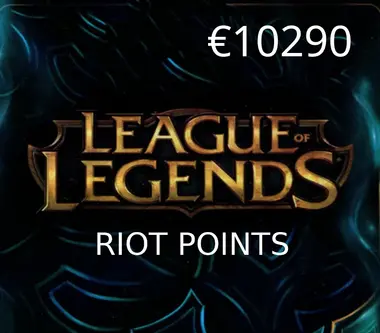 League of Legends Riot Points 10290 RP - Riot Key
