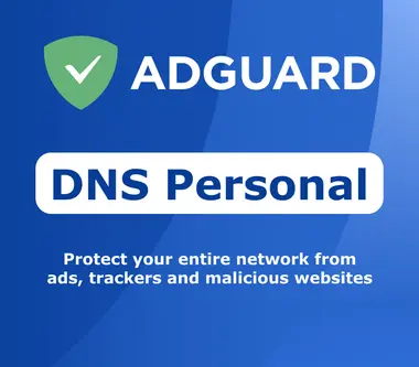AdGuard DNS Personal (PC, Android, Mac, iOS) (20 Devices, 1 Year) - AdGuard Key - PC (Global) Key