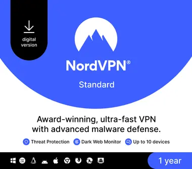 NordVPN Complete VPN Service (PC, Android, Mac, iOS) 10 Devices, 1 Year - NordVPN Key