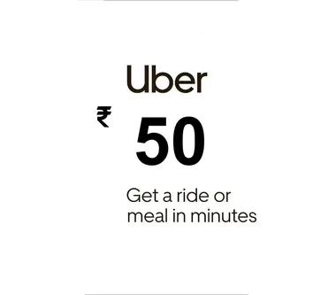 Uber Gift Card 50 INR - Uber Key - INDIA - Uber (India) Key