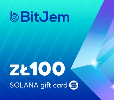 BitJem Crypto Gift Card SOL 100 PLN - BitJem Key - Digital Card (Global) Key