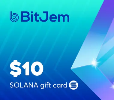 BitJem Crypto Gift Card SOL 10 USD - BitJem Key - Digital Card (Global) Key