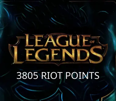 League of Legends Riot Points 3805 RP - Riot Key - PC (Brazil) Key