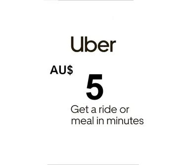 Uber Gift Card 5 AUD - Uber (Australia) Key