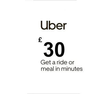 Uber Gift Card 30 GBP