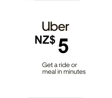 Uber Gift Card 5 NZD - Uber Key - NEW ZEALAND - Uber (New Zealand) Key