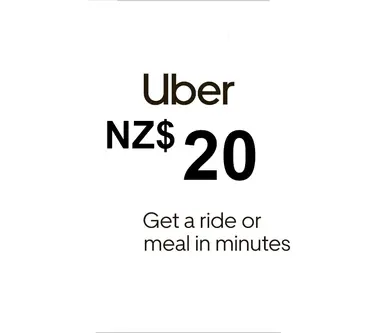 Uber Gift Card 20 NZD - Uber Key - NEW ZEALAND - Uber (New Zealand) Key