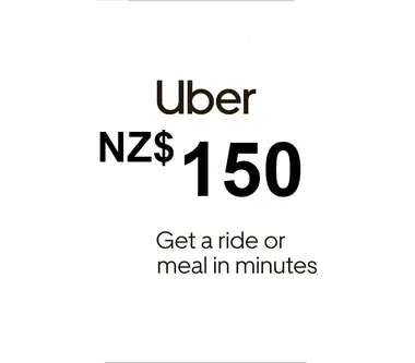 Uber Gift Card 150 NZD - Uber Key - NEW ZEALAND - Uber (New Zealand) Key