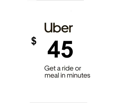 Uber Gift Card 45 USD