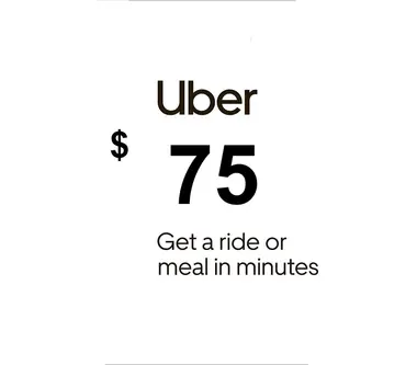 Uber Gift Card 75 USD - Uber (United States) Key