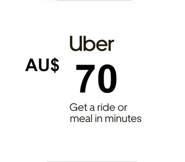 Uber Eats Gift Card 70 AUD - Uber (Australia) Key
