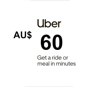 Uber Eats Gift Card 60 AUD - Uber (Australia) Key