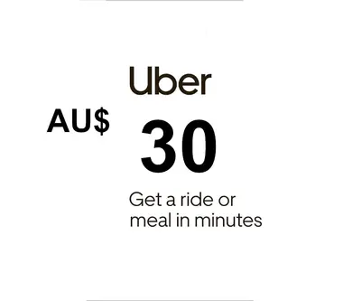 Uber Eats Gift Card 30 AUD