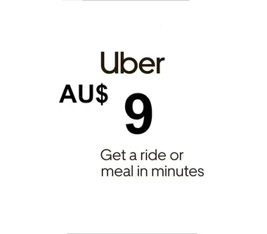 Uber Eats Gift Card 9 AUD - Uber (Australia) Key