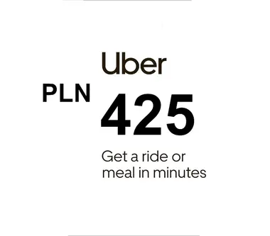 Uber Eats Gift Card 425 PLN - Uber (Poland) Key