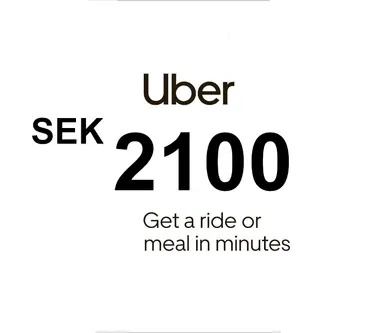 Uber Eats Gift Card 2100 SEK - Uber Key SWEDEN - Uber (Sweden) Key