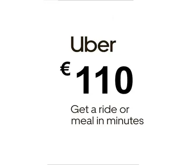 Uber Eats Gift Card 110 EUR - Uber (Spain) Key