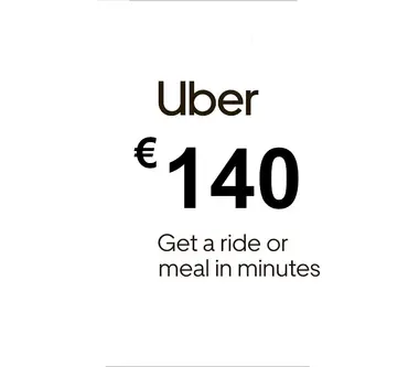 Uber Eats Gift Card 140 EUR - Uber (Spain) Key