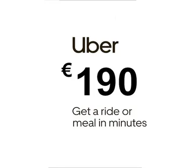Uber Eats Gift Card 190 EUR - Uber (Spain) Key