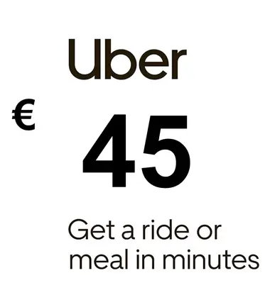 Uber Eats Gift Card 45 EUR - Uber (France) Key