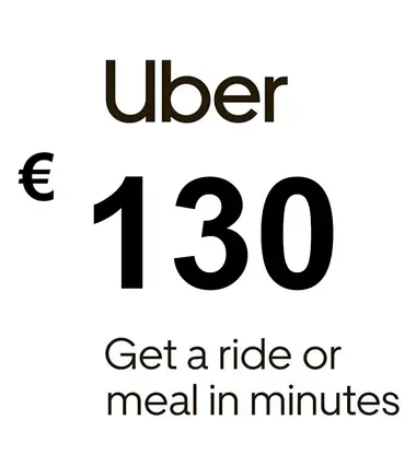 Uber Eats Gift Card 130 EUR - Uber (France) Key
