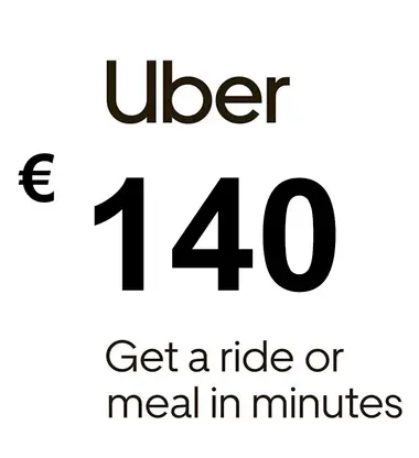 Uber Eats Gift Card 140 EUR
