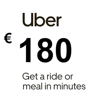 Uber Eats Gift Card 180 EUR