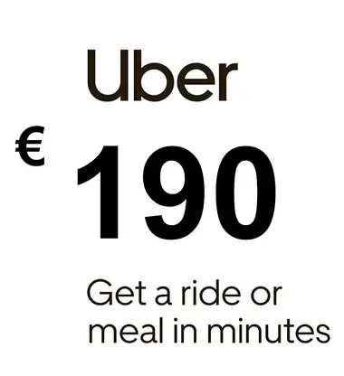 Uber Eats Gift Card 190 EUR