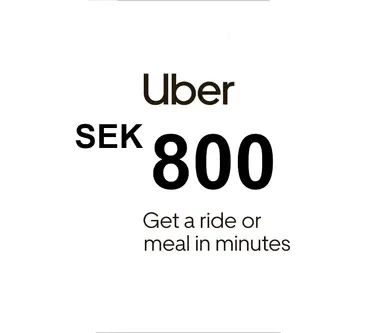 Uber Eats Gift Card 800 SEK - Uber Key SWEDEN - Uber (Sweden) Key