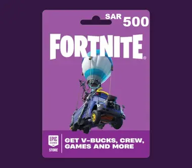 Fortnite / Epic Games Gift Card 500 SAR - Epic Games Key - SAUDI ARABIA