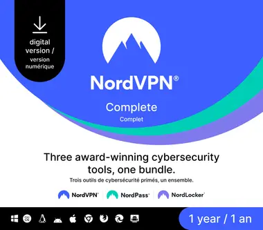 NordVPN Basic VPN Service (PC, Android, Mac, iOS) (10 Devices, 1 Year) - NordVPN Key