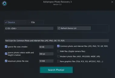 Ashampoo Photo Recovery 3 (1 Device, Lifetime) preview 2