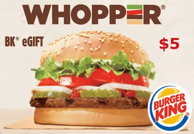 Burger King Gift Card 5 USD preview 2