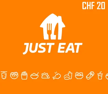 Just Eat Gift Card 20 CHF - Just Eat Key - SWITZERLAND