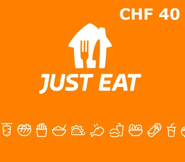 Just Eat Gift Card 40 CHF - Just Eat Key - SWITZERLAND - Digital Card (Switzerland) Key