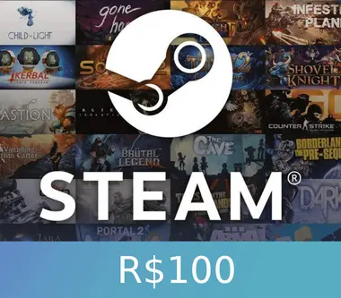 Steam Gift Card 100 BRL - Steam (Brazil) Key