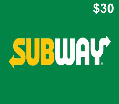 Subway Gift Card 30 USD - Subway Key - Digital Card (United States) Key