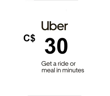 Uber Gift Card 30 CAD - Uber (Canada) Key